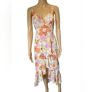 Inspired Hearts Boho Hippie Cottagecore Woodland Floral High Low Midi Dress